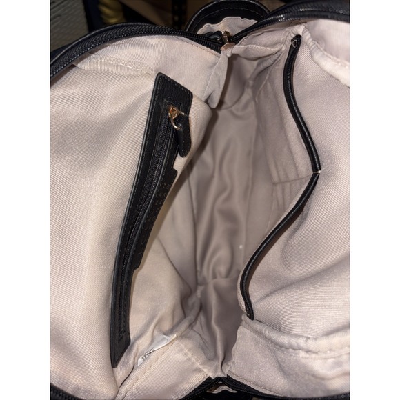 LC Lauren Conrad Black Backpack Women Zipper Accents Lined Gold Hardware main image 7